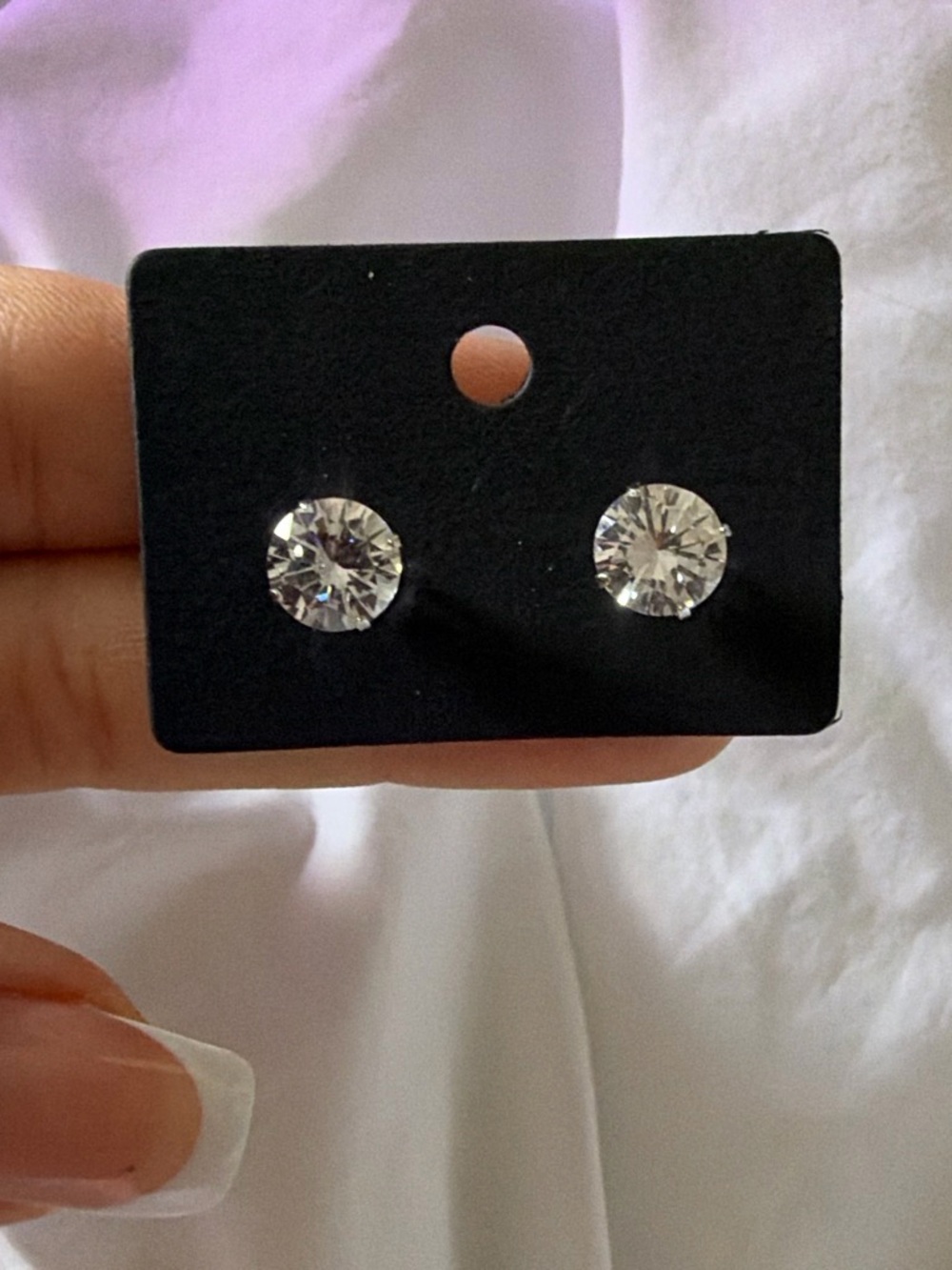 Classic Clear Crystal Stud Earrings - Timeless Women's Jewelry
